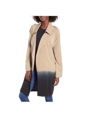 BLANKNYC Denim Dip Dye Trench Coat